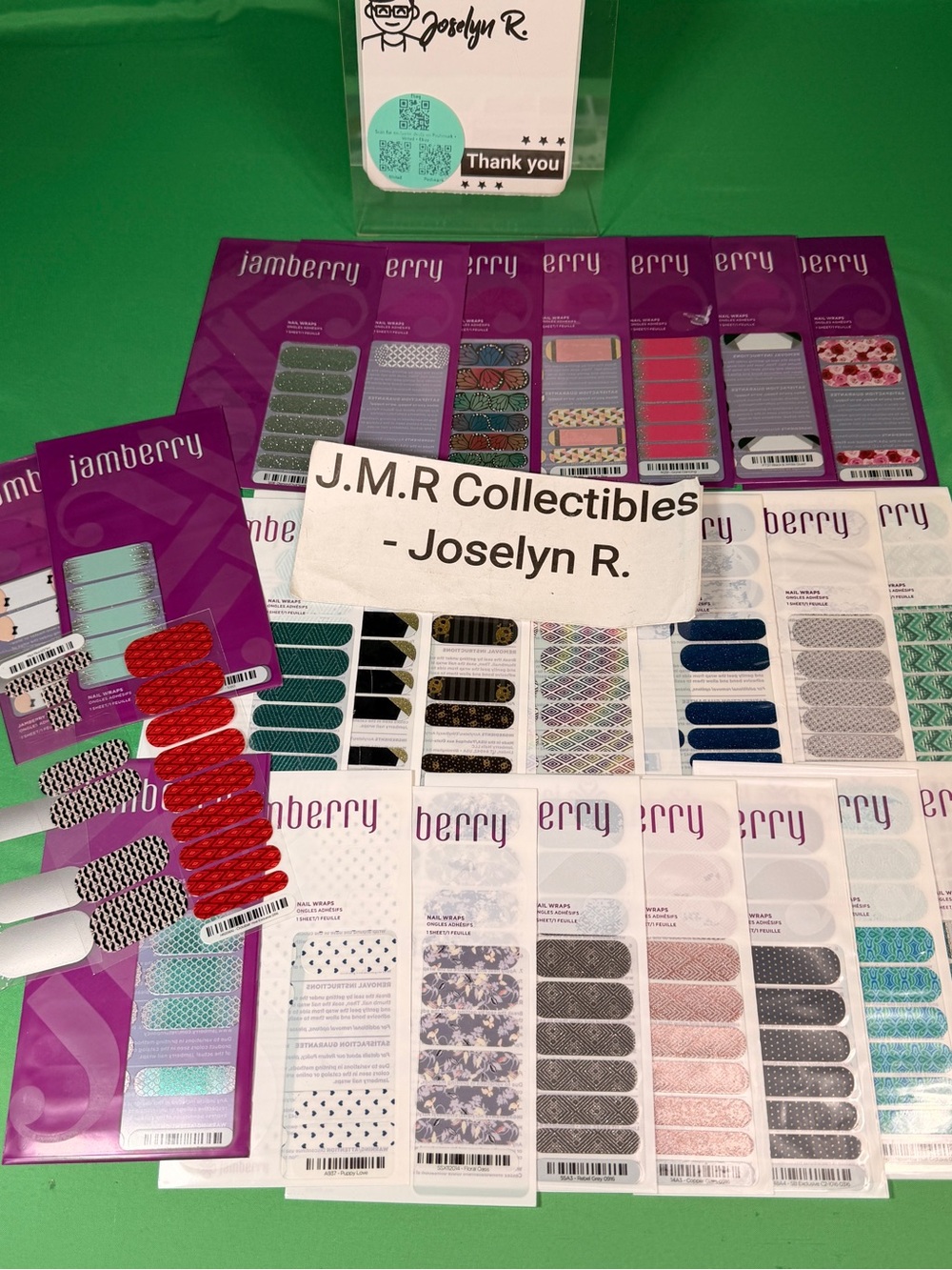 Jamberry Nail Wraps Lot - Mixed Partial Sheets - Custom Manicure